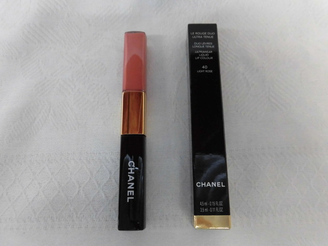 未使用 CHANEL LE ROUGE DUO ULTRA TENUE リップカラー 40 ライト ローズ 3.5ml シャネル 激安1円スタート拍卖