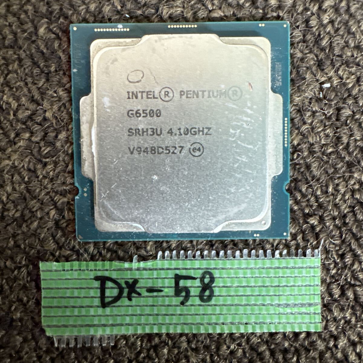 DX-58 激安 CPU Intel PENTIUM G6500 4.10GHz SRH3U 状態が悪い為動作未確認 ジャンク品 同梱可能拍卖