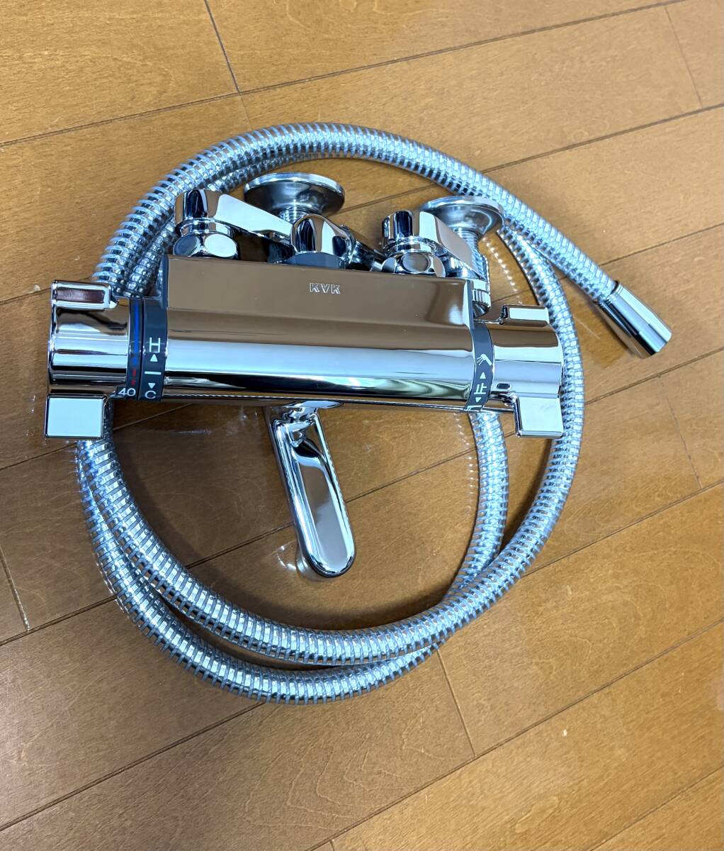 KVK浴室用 サーモスタットシャワーバス水栓 ホース付 展示品拍卖