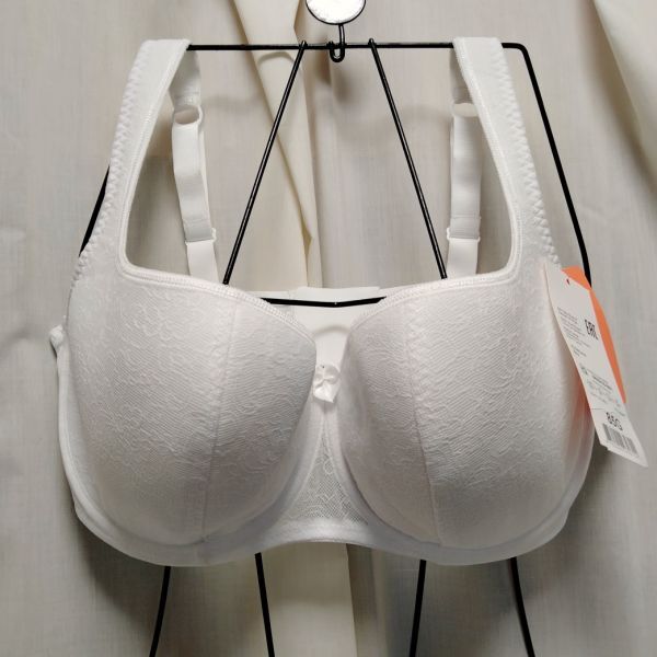 85H【タグ付未使用新品】Hカップ ブラジャー/白拍卖