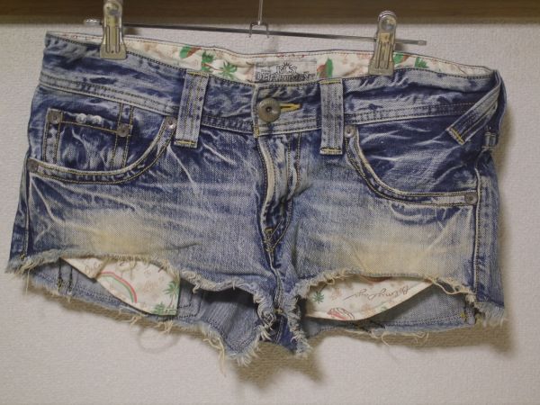 ロデオクラウンズ RODEO CROWNS RCS DEPARTMENT デニム ショートパンツ 1 ad175-75拍卖