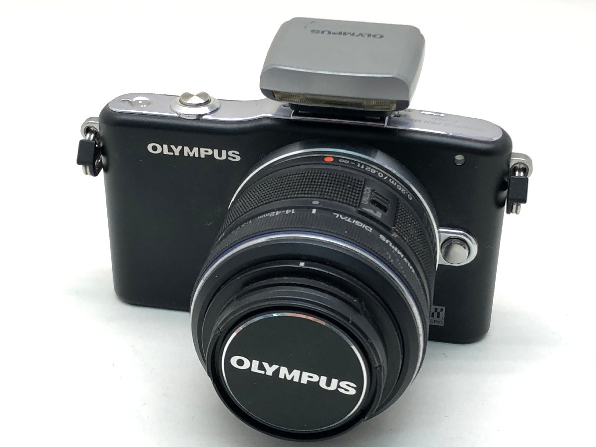 OLYMPUS PEN Mini E-PM1 / M.ZUIKO DIGITAL 14-42mm 1:3.5-5.6 ミラーレス デジタル 一眼レフカメラ ジャンク 中古【UW030329】●拍卖