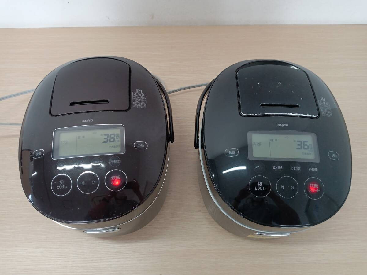 【BE4908 BE-5319】SANYO サンヨー ECJ-XP1000 ECJ-XP1000A 圧力IHジャー炊飯器 5.5合炊き 通電確認済 簡易清掃済拍卖