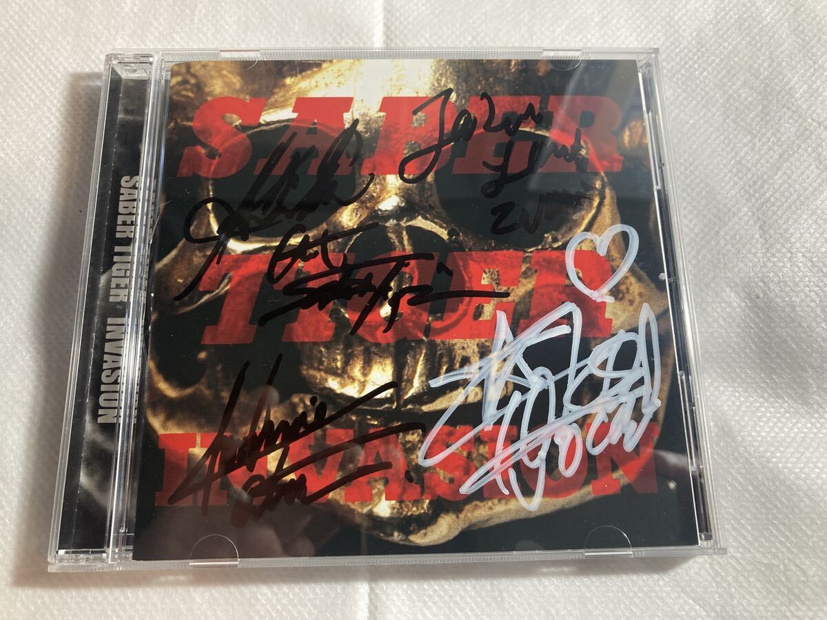 ジャパメタ SABER TIGER INVASION メンバー全員のサイン入り 1CD拍卖