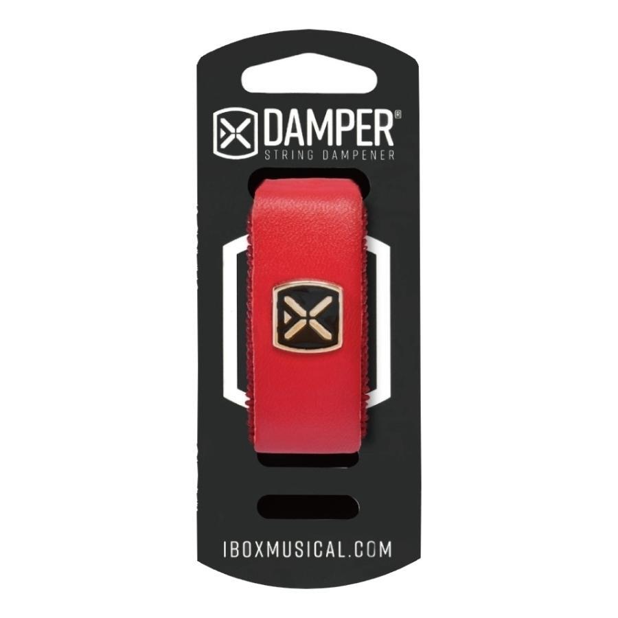 IBOX DSSM04 RED LEATHER (SMALL) DAMPER -STRING DAMPENER- ストリングダンパー ミューター フレットラップ拍卖