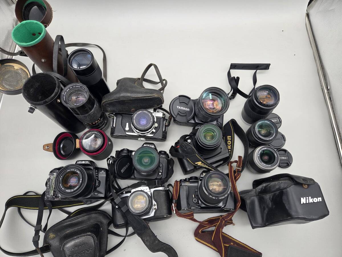 【1円スタート】一眼レフ レンズ詰め合わせ MINOLTA α303si Super nikon tamron PENTAX フィルム コンパクト まとめ売り 箱付き【本】拍卖