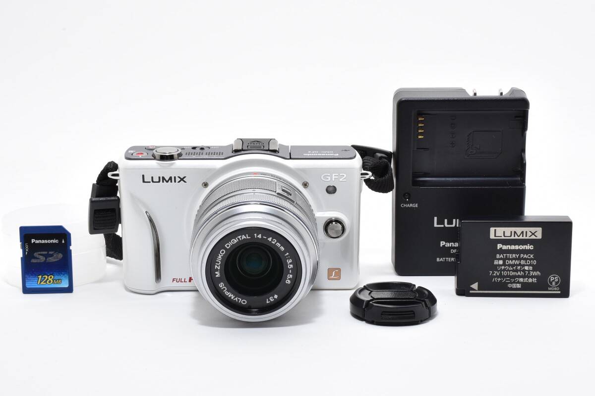 ■ 美品 ■ パナソニック Panasonic LUMIX DMC-GF2 ホワイト レンズセット M.ZUIKO DIGITAL 14-42mm #A494-0703M00051拍卖