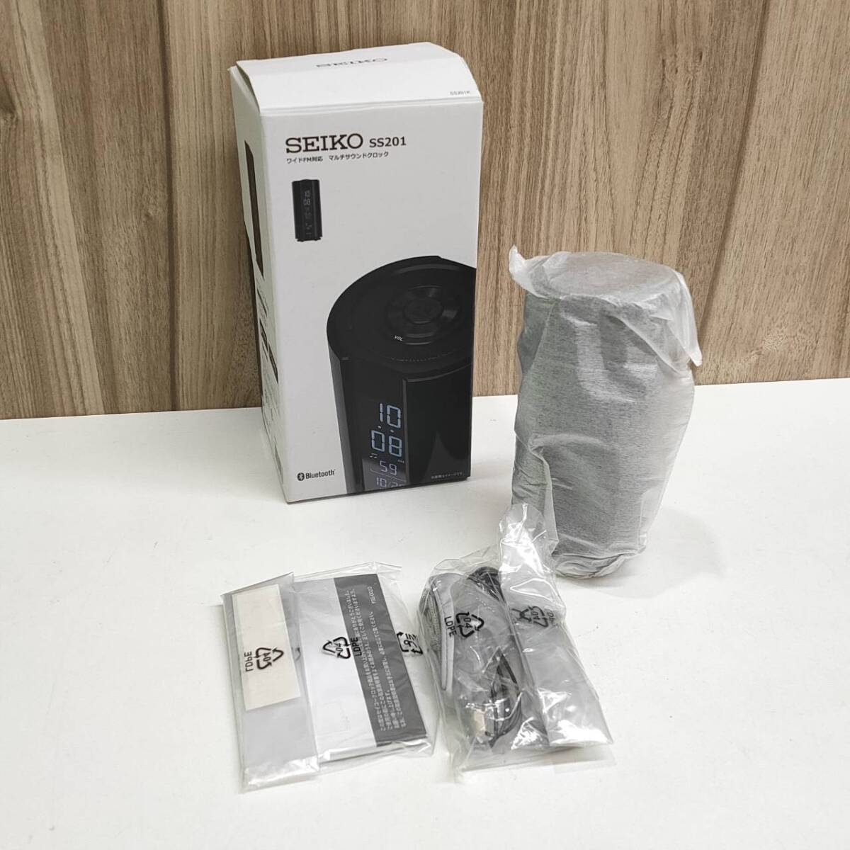 1円~■未使用品■ SEIKO マルチサウンドクロック/ワイドFM対応 SS201 動作未確認 撮影の為本体袋開封 【10042】拍卖