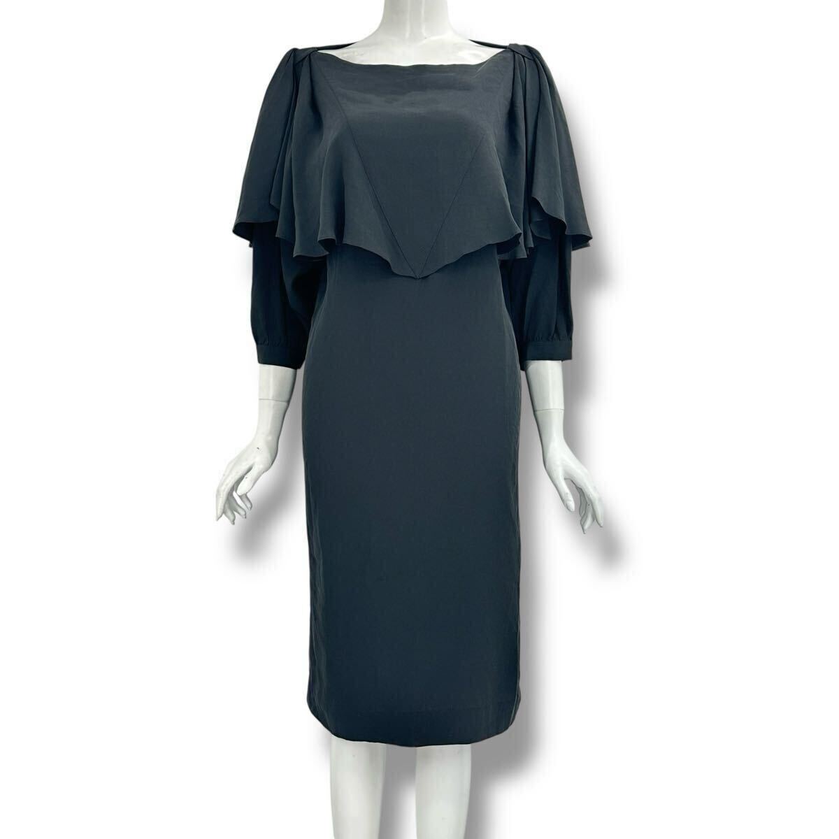 極美品 Christian Dior クリスチャン ディオール ワンピース 立体デザイン ブラック サイズ9 中古 0318-66 AH17 拍卖