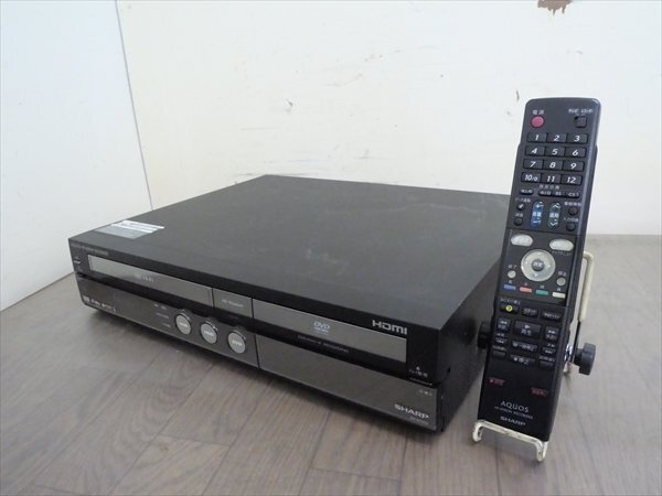 シャープ/SHARP☆HDD/DVDレコーダー/VHS//DV-ACV52☆純正リモコン付 管CX41563拍卖