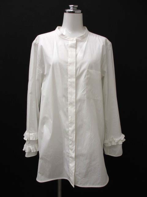 【Y】同梱OK 美品 ’S MAX MARA マックスマーラ フリル袖 ノーカラー ブラウス 42 919602196 / B1拍卖