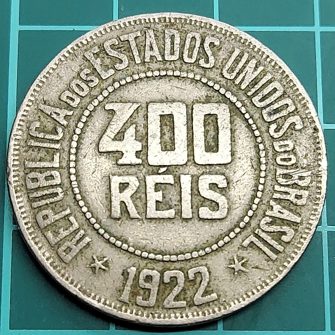 1922年 ブラジル造幣局刻印 ブラジル 400レイス ニッケル貨 独立100周年 自由の女神 古銭 貨幣 同梱可能 希少 アンティークコイン 【L73】拍卖
