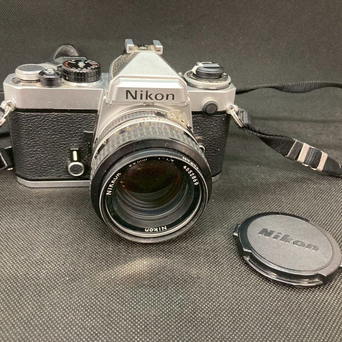 Nikon FE ニコン フィルム一眼レフカメラ ブラック 黒 シルバー 銀 NIKKOR 50mm 1:1.4 動作未確認 現状品拍卖