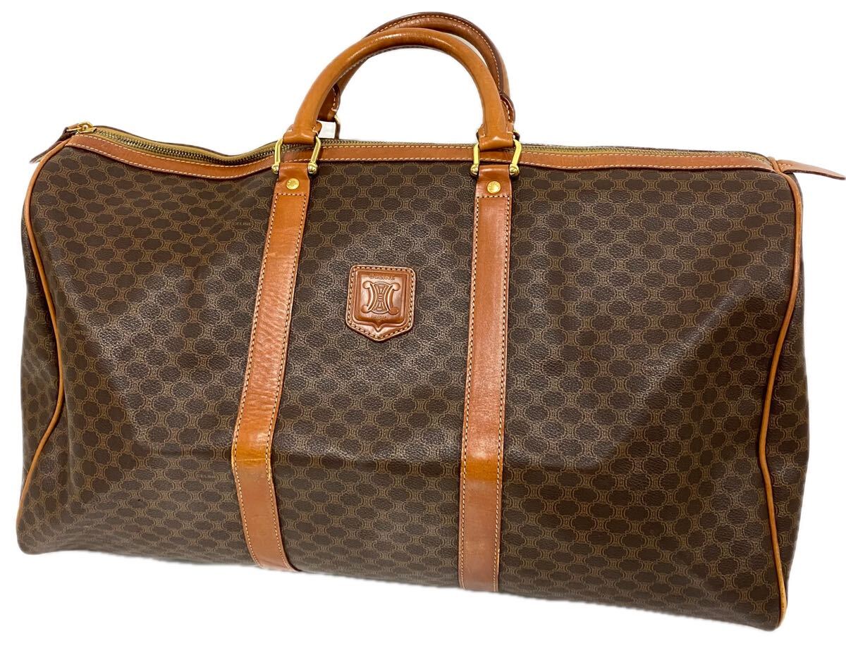 セリーヌ(CELINE)マカダム柄ボストンバッグ現状品(Macadam) ボストンバッグ ハンドバッグ バッグ カ4拍卖