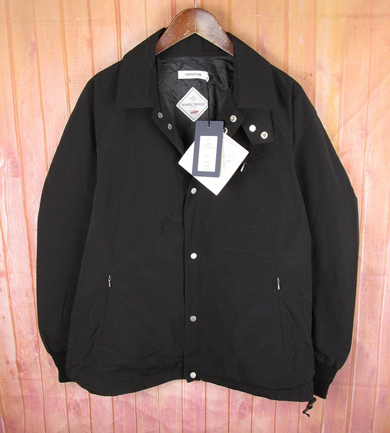 MAJ29283 nonnative ノンネイティブ NN-J4511 COACH JACKET P/N TAFFETA WITH GORE-TEX WINDSTOPPER コーチジャケット ブラック 1 未使用拍卖