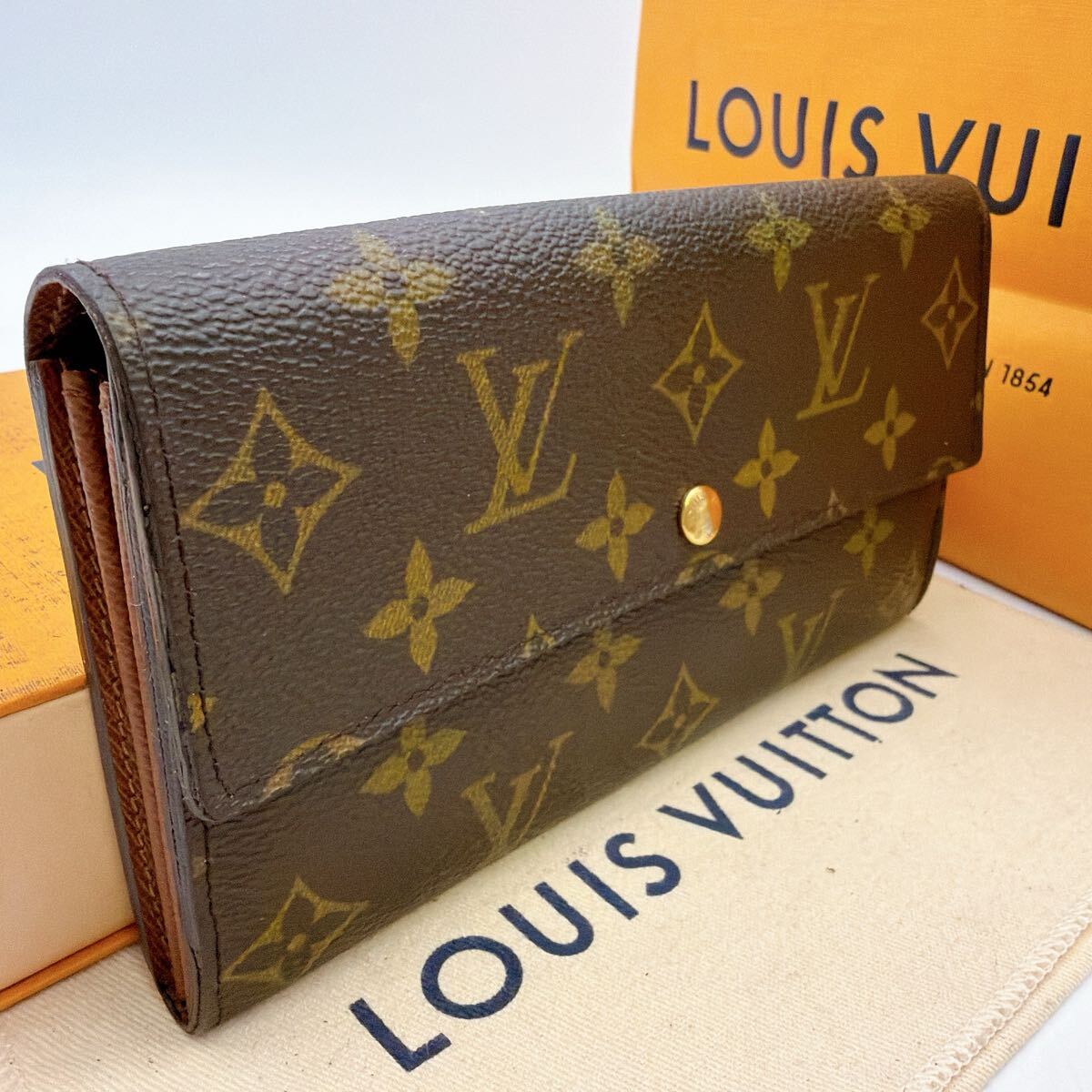 6722【極美品】LOUIS VUITTON ルイヴィトン モノグラム ポルトフォイユ サラ 長財布 二つ折り財布 ウォレット M61734/CT1003拍卖