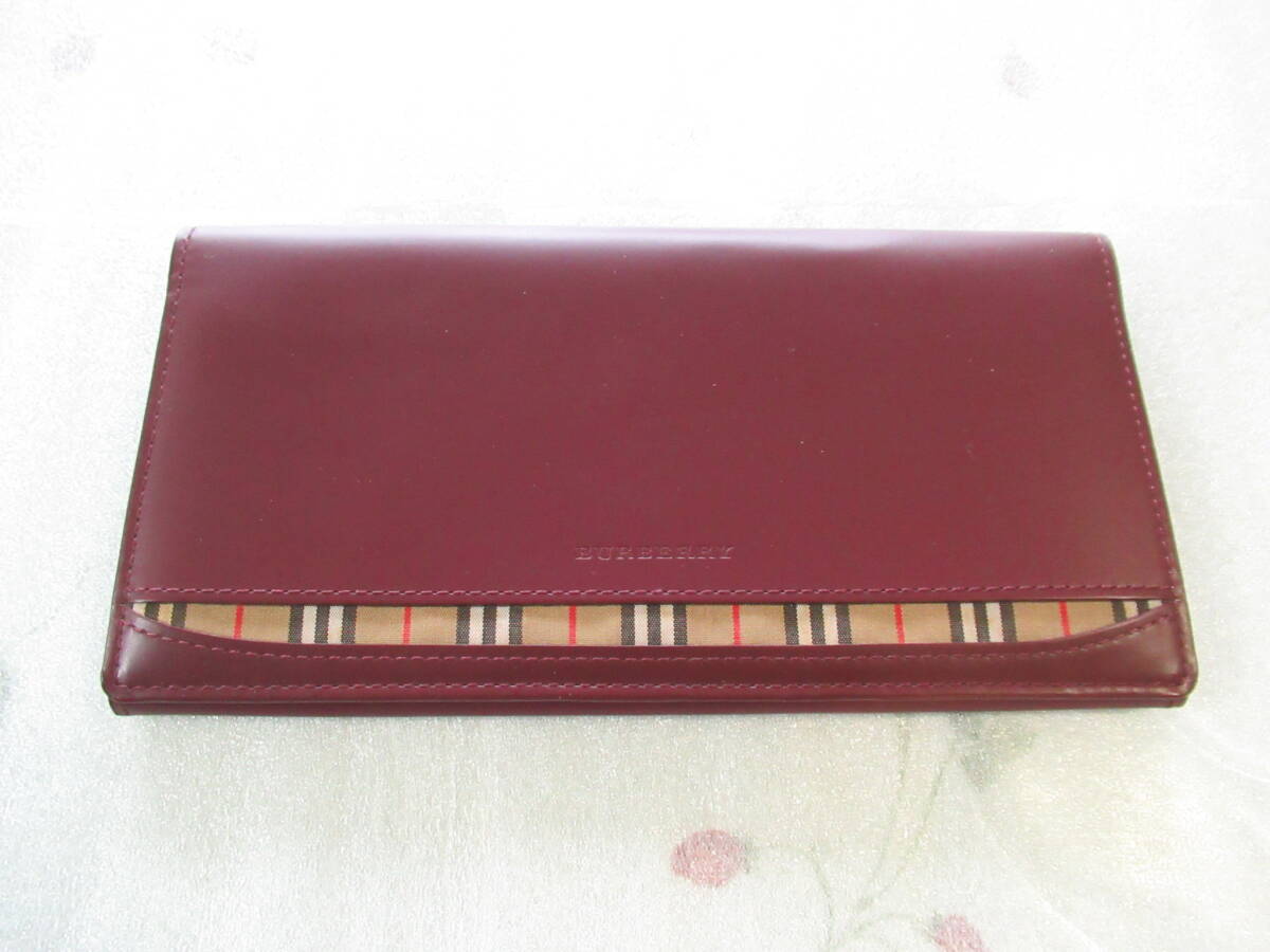 未使用 ヴィンテージ バーバリー Burberry 長財布 ボルドー ノバチェック拍卖