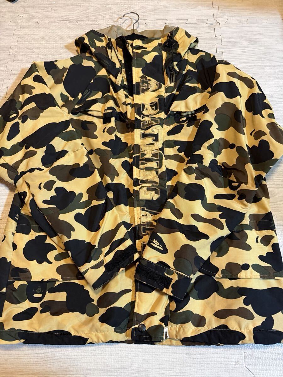 1円〜 「希少」A BATHING APE 猿迷彩スノボジャケット拍卖