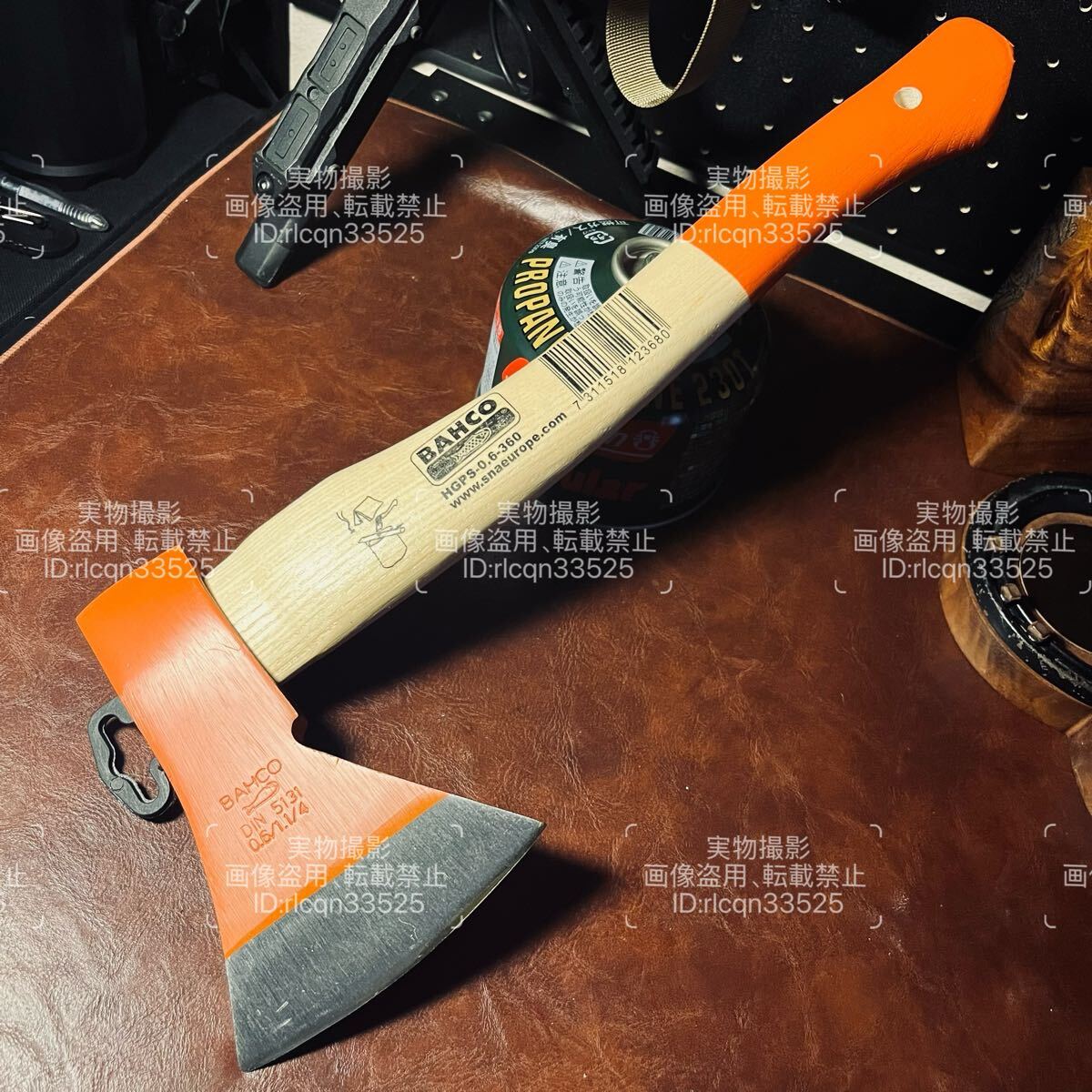 新発売 BAHCO 超高品質 薪割り山斧 鍛造 手斧 木の柄 キャンプ アウトドア 野外登山 38cm 810g拍卖