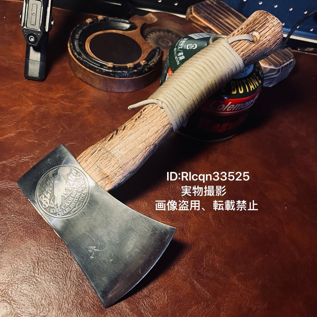 USA Black raven 超高品質 薪割り山斧 鍛造 手斧 炭化木の柄 キャンプ アウトドア 野外登山 26cm 600g拍卖