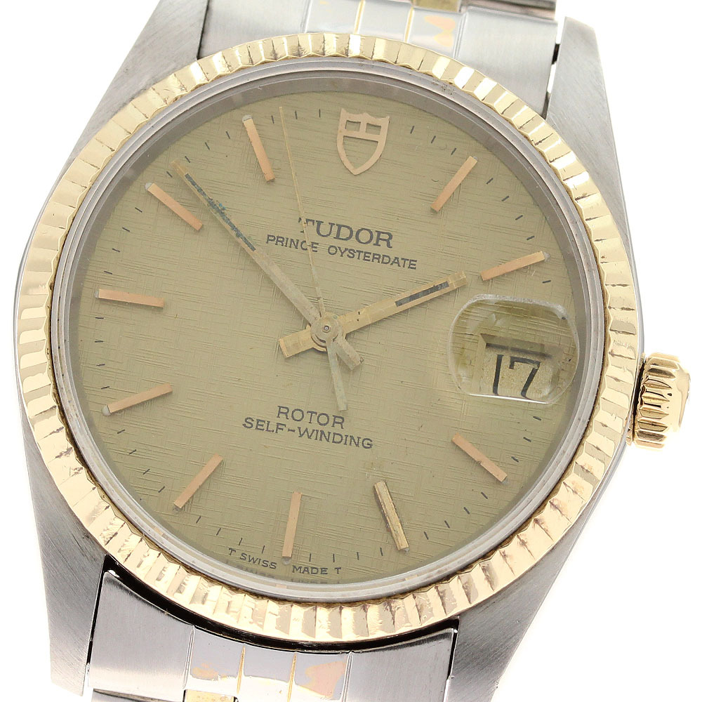 チュードル TUDOR 74033 プリンス オイスターデイト YGベゼル 自動巻き メンズ _935286拍卖