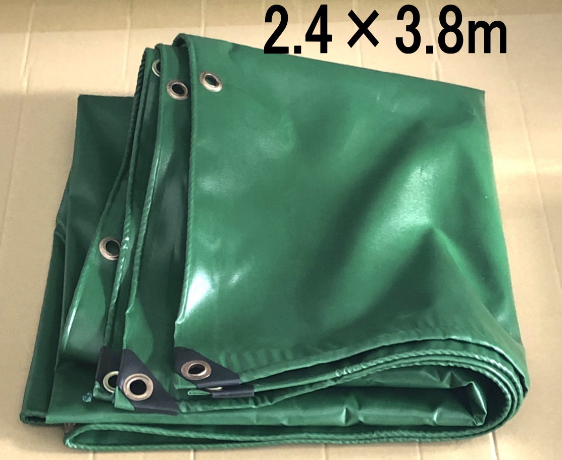 送料無料 中型用 防水トラックシート・3.8×2.4m・ゴムバンド無しシートのみ・エステル帆布・380×240㎝ 荷台シートカバー 3800×2400mm拍卖