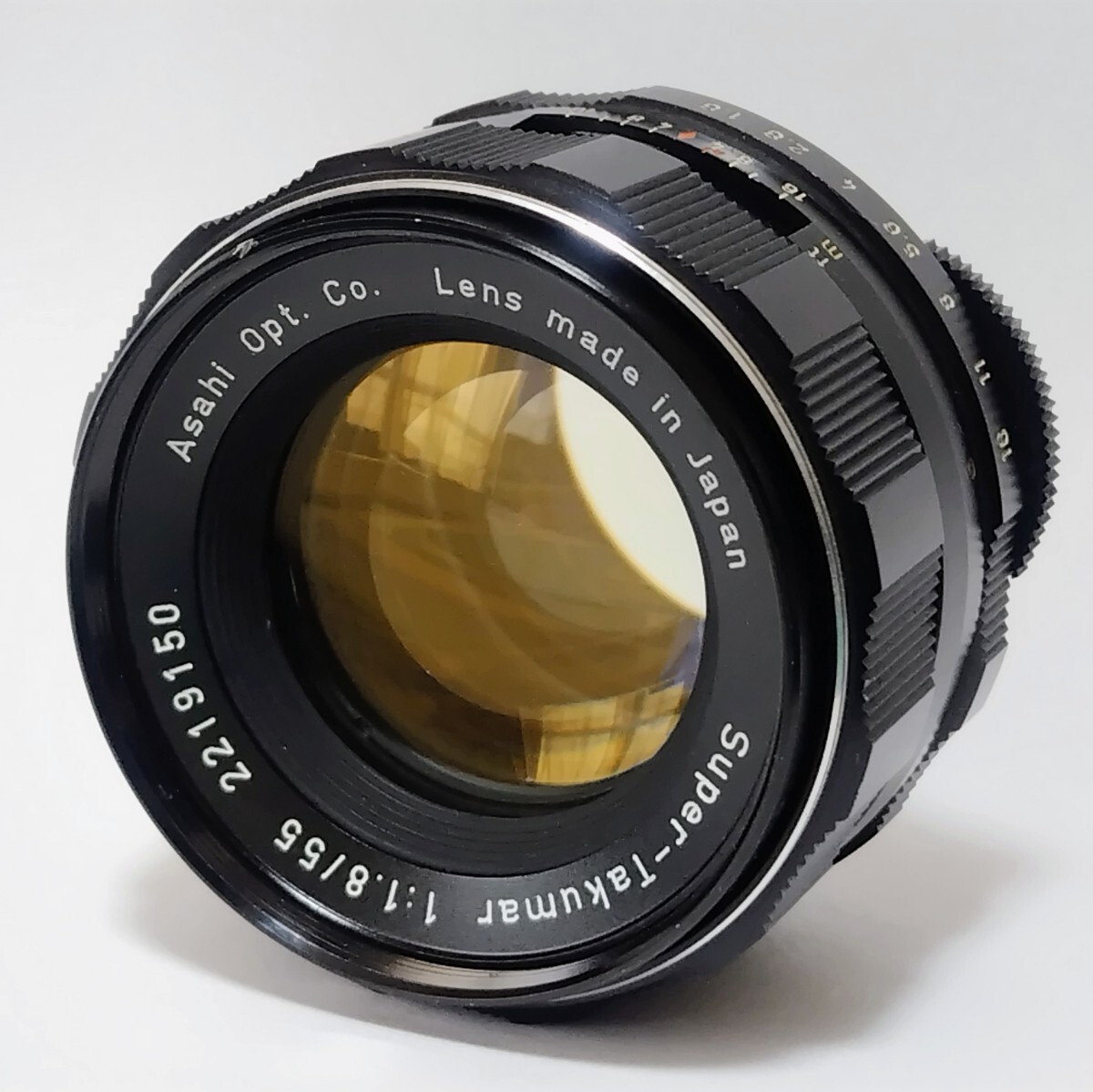 Asahi Opt Super-Takumar 55mm F1.8 M42マウント 2219150 Rキャップ付 動作確認済拍卖