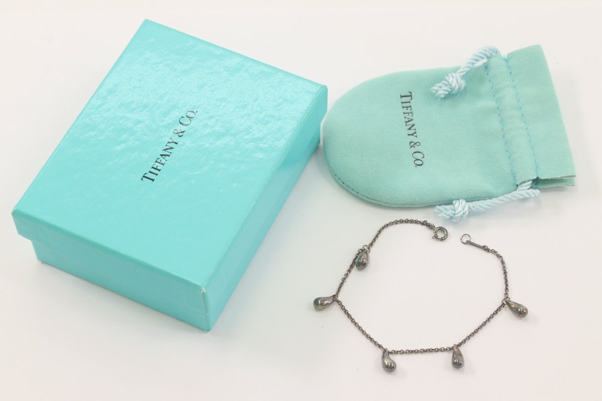TIFFANY&Co. ティファニー ブレスレット ティアドロップ 5P レディース SV925 シルバー アクセサリー 9396-K拍卖