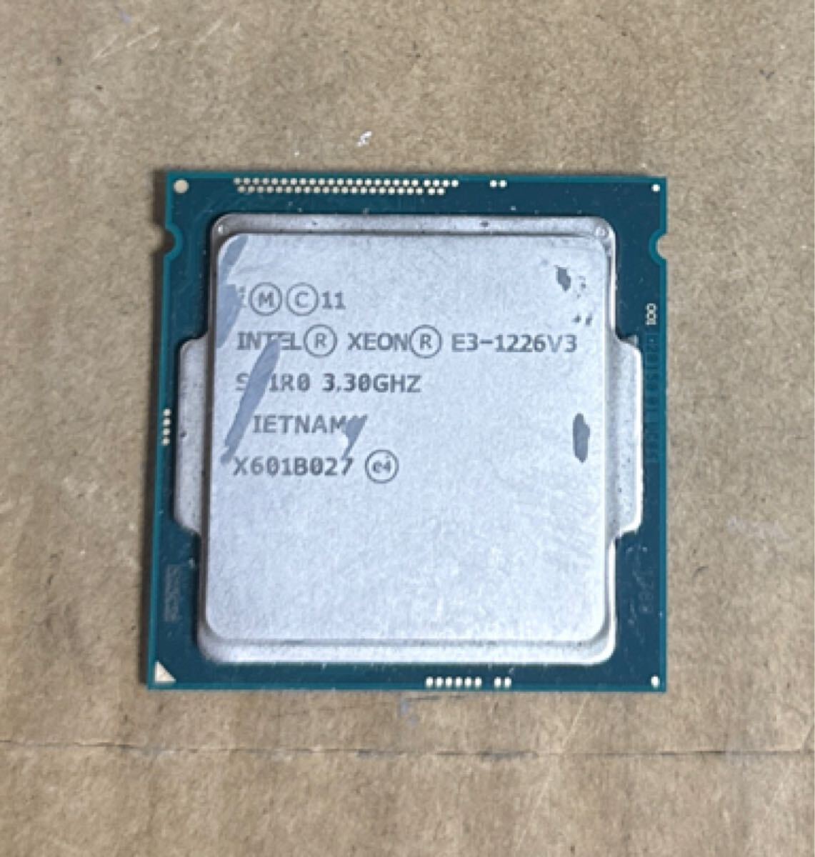 (020)Intel Xeon E3-1226 V3 SR1R0 3.30GHz 中古動作品拍卖