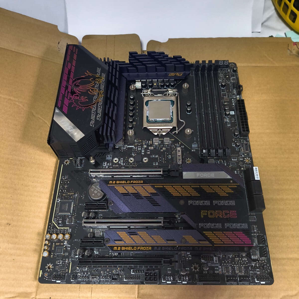 (A-1)MSI MPG Z590 FORCE CPU i7-10700k セット マザーボード ジャンク拍卖
