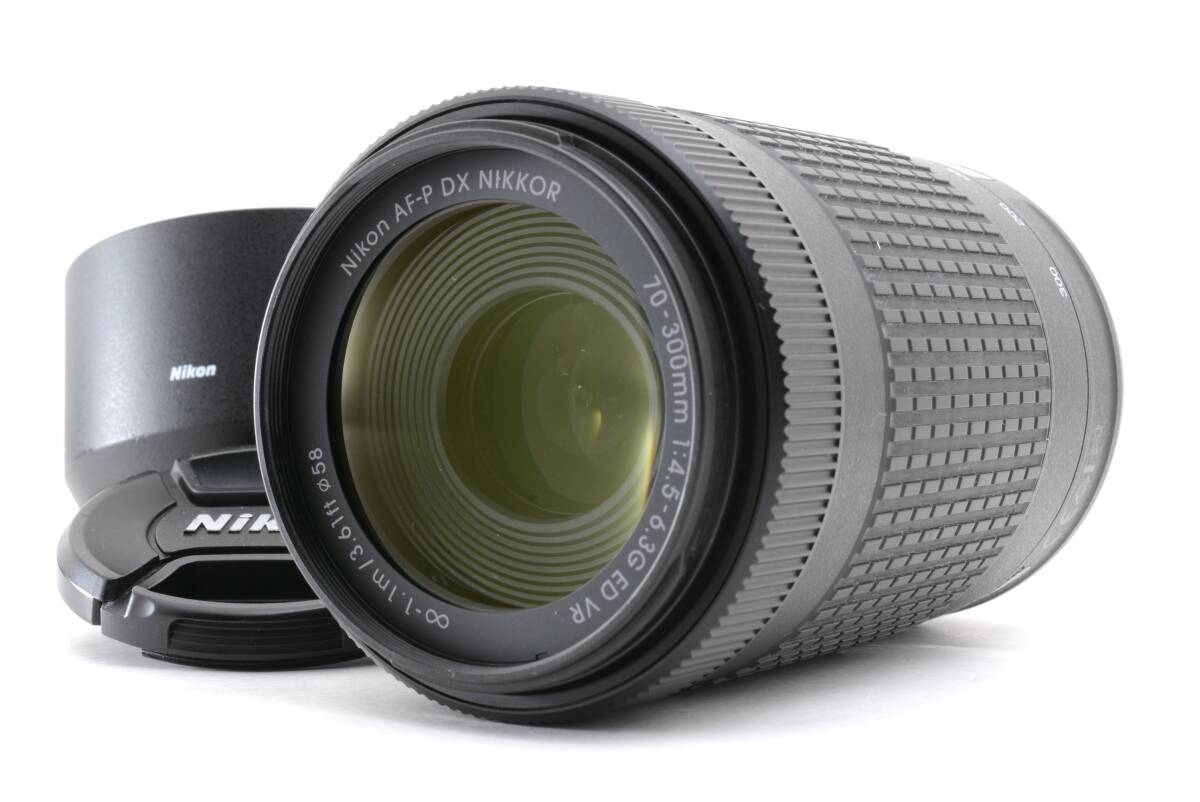 動作品 ニコン Nikon AF-P DX NIKKOR 70-300mm f4.5-6.3 G ED VR AF 一眼カメラレンズ フード付 管WW4063拍卖