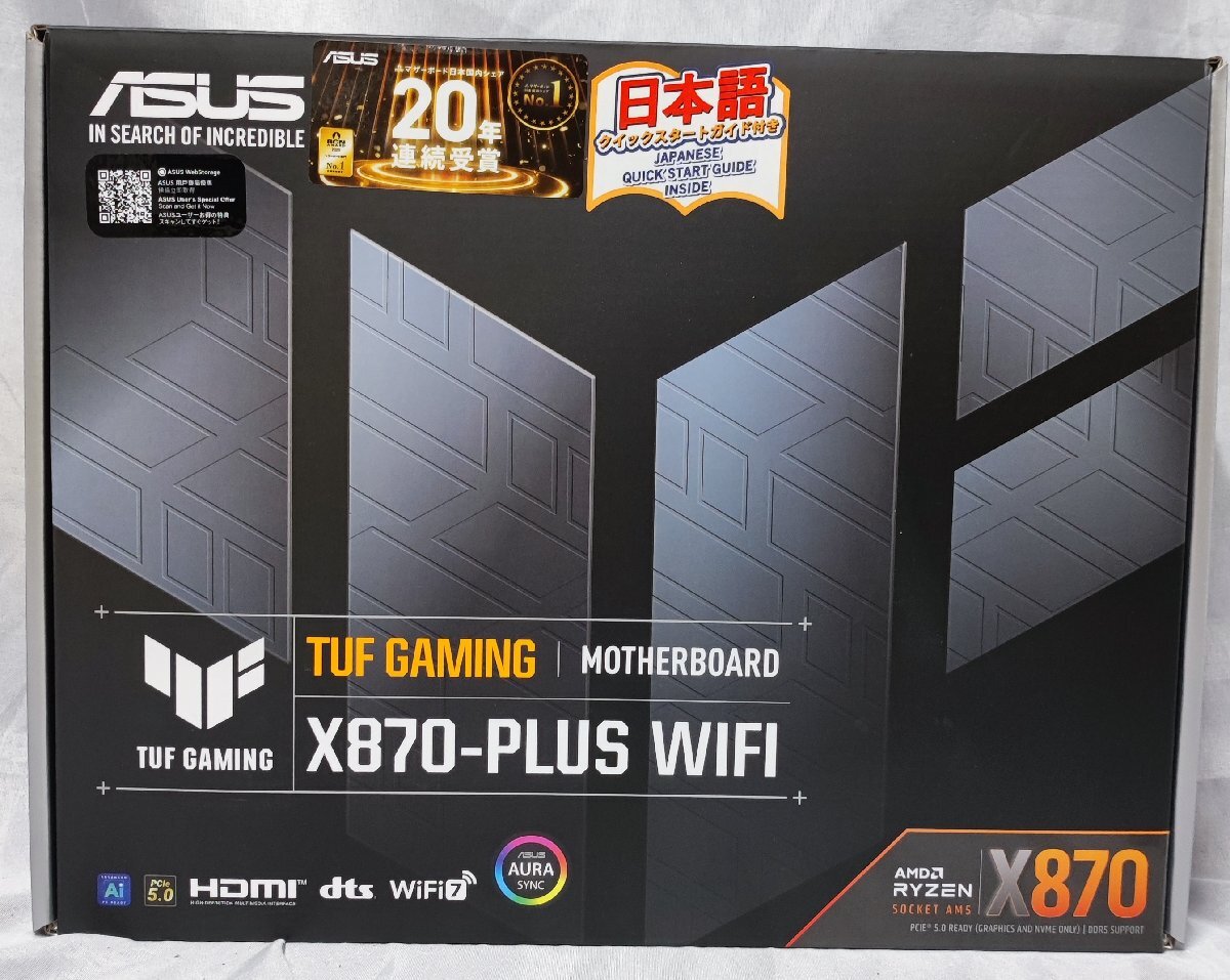 【サイコム】ASUS TUF GAMING X870-PLUS WIFI(ATX/Socket AM5) @Used@ M20260325b拍卖