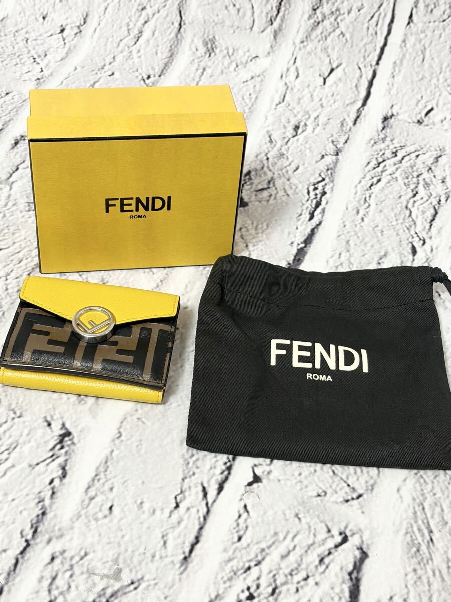 【売り切り】 FENDI フェンディ ズッカ柄 財布 ウォレット 5555-4 完拍卖