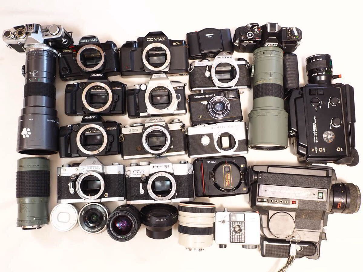 ★ ジャンクカメラレンズ 26点まとめ ★ レンズ フィルムカメラ Nikon Canon MINOLTA RICOH SONY PENTAX FUJIFILM 動作未確認 M321s-2拍卖