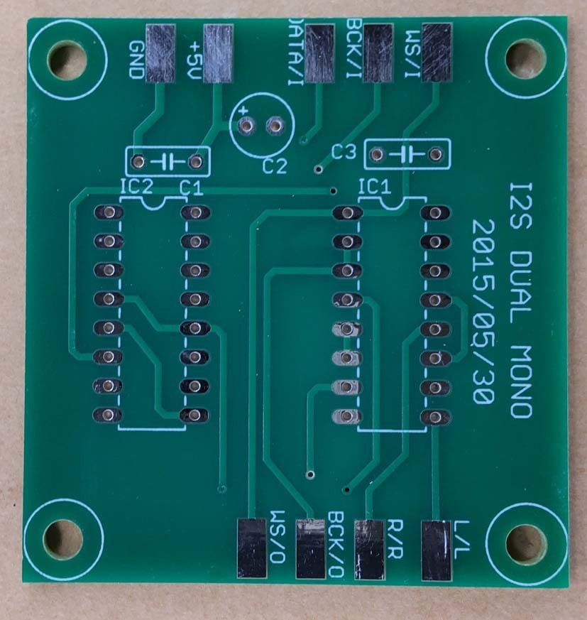 自作DAC用 I2S L/R分離基板(基板のみ)拍卖