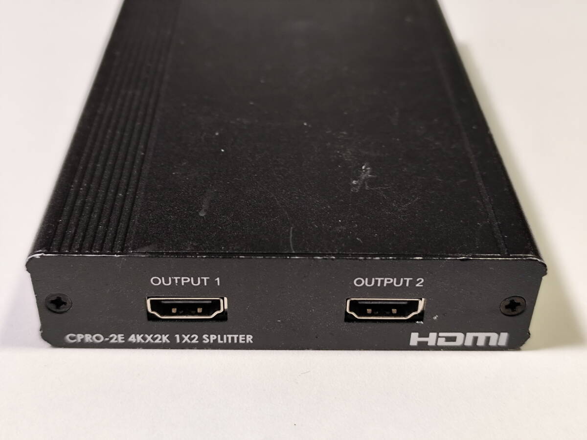 ◆ 4K対応 1入力2出力 HDMI分配器 CPRO-2E 本体のみ拍卖