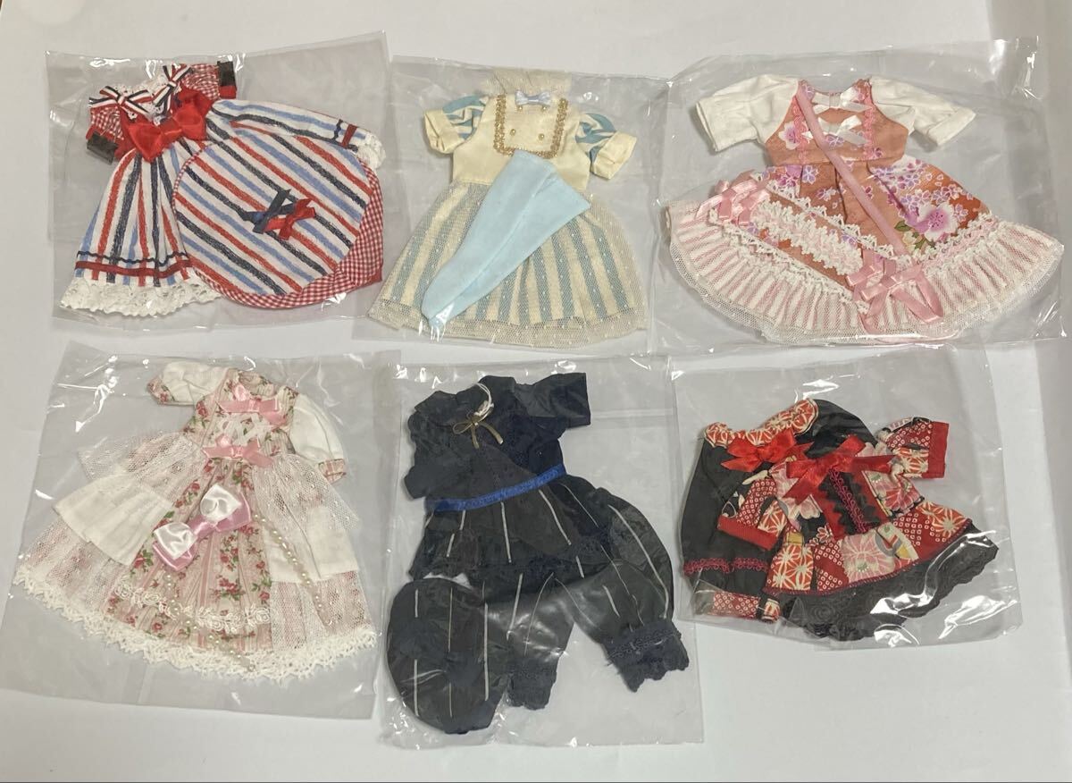 【1円スタート】ドール衣装 CHOCOCHIP COOKIE 幼SDサイズ リボン ズボン ドレス 計6点 / スーパードルフィー ディーラー製 まとめ売り拍卖