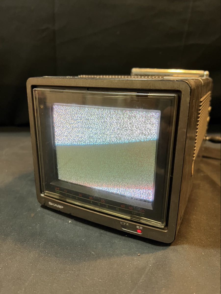 030 シャープ SHARP カラーテレビ 14インチ 受信機 6C-P2S ブラウン管 モニター 昭和レトロ 当時物 ジャンク拍卖