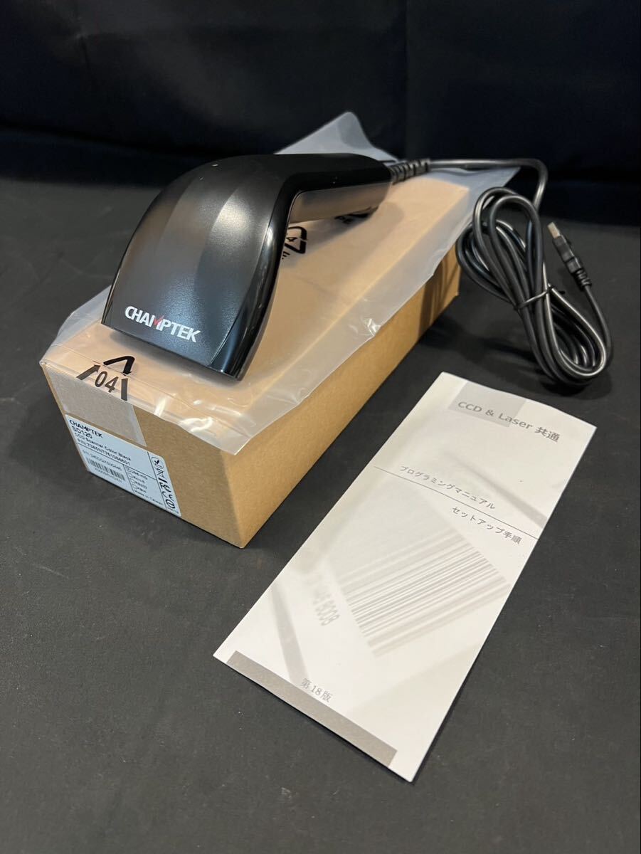 087 CHAMPTEK バーコードリーダー CCD & Laser 共通 プログラミングマニュアル付き スキャナー SD120 新品未使用拍卖