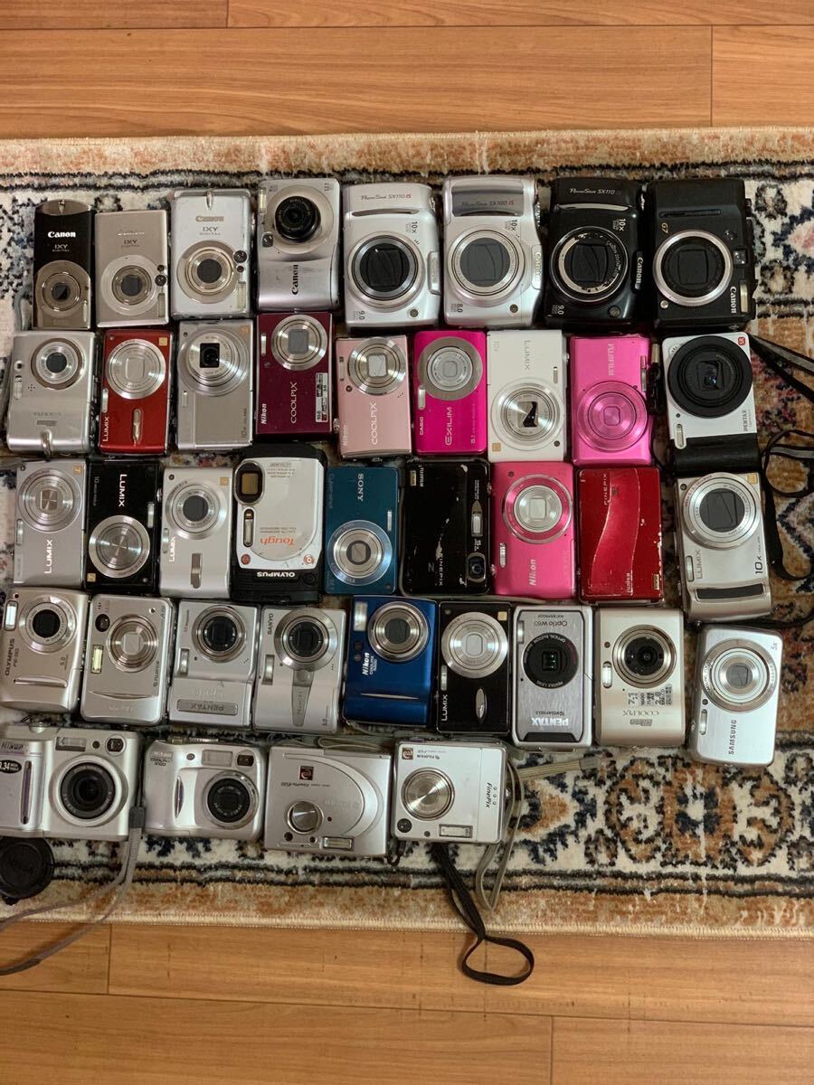 コンパクトデジタルカメラ 各種 OLYMPUS CASIO Nikon FUJIFILM など 39ピースまとめ売り拍卖