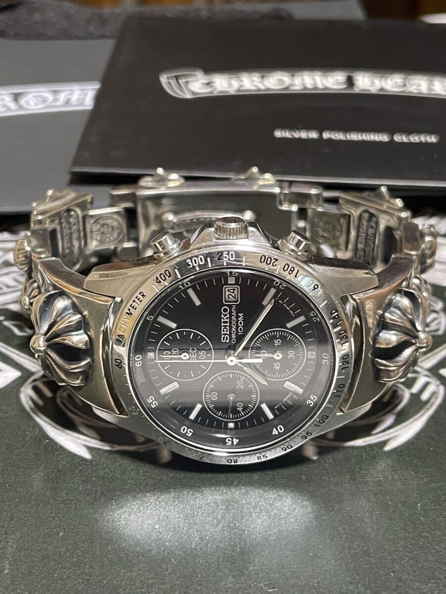 クロムハーツ WATCH BLACELET MULTI ウォッチブレスレット マルチ *CHROMEHEARTS* 時計つき 付属品あり拍卖