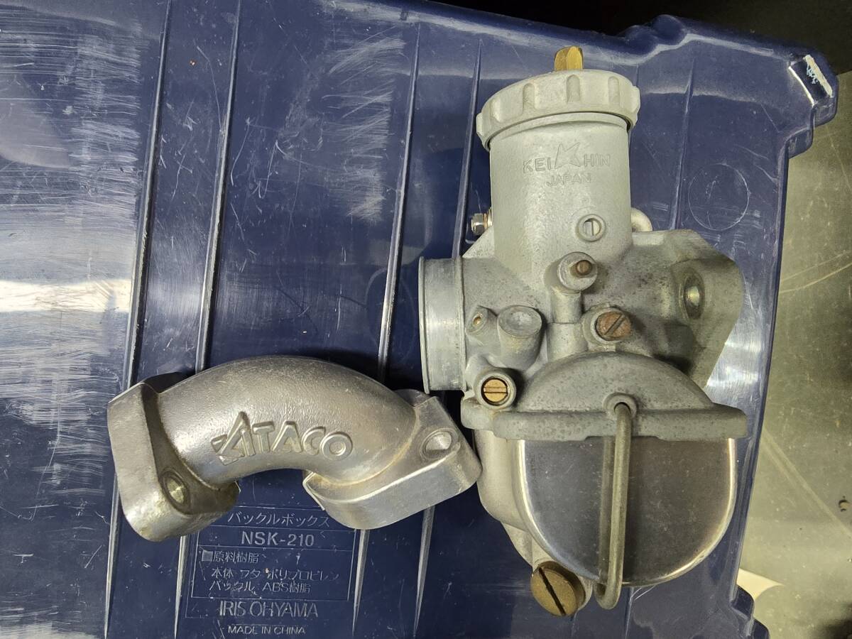 売切 希少 京浜 ビッグキャブレター キタコ インテークマニホールド ダックス モンキー ゴリラ 等 ホンダ 横型エンジン 当時物拍卖