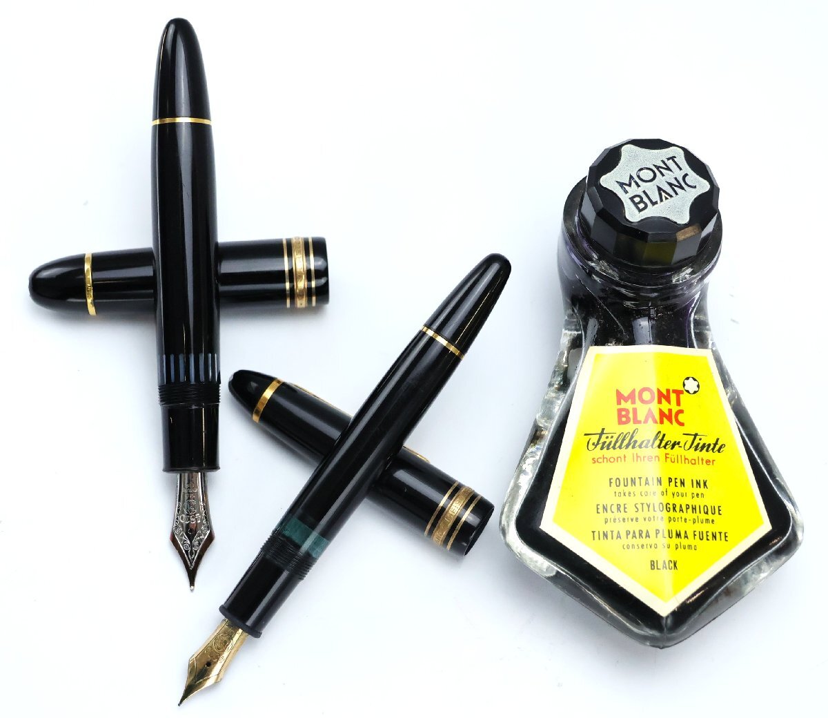 Mont Blanc モンブラン 万年筆2点セット マイスターシュテュック №149/146 ペン先14C インク付き ※筆記未確認 ◆おたからや【J-PE03348】拍卖