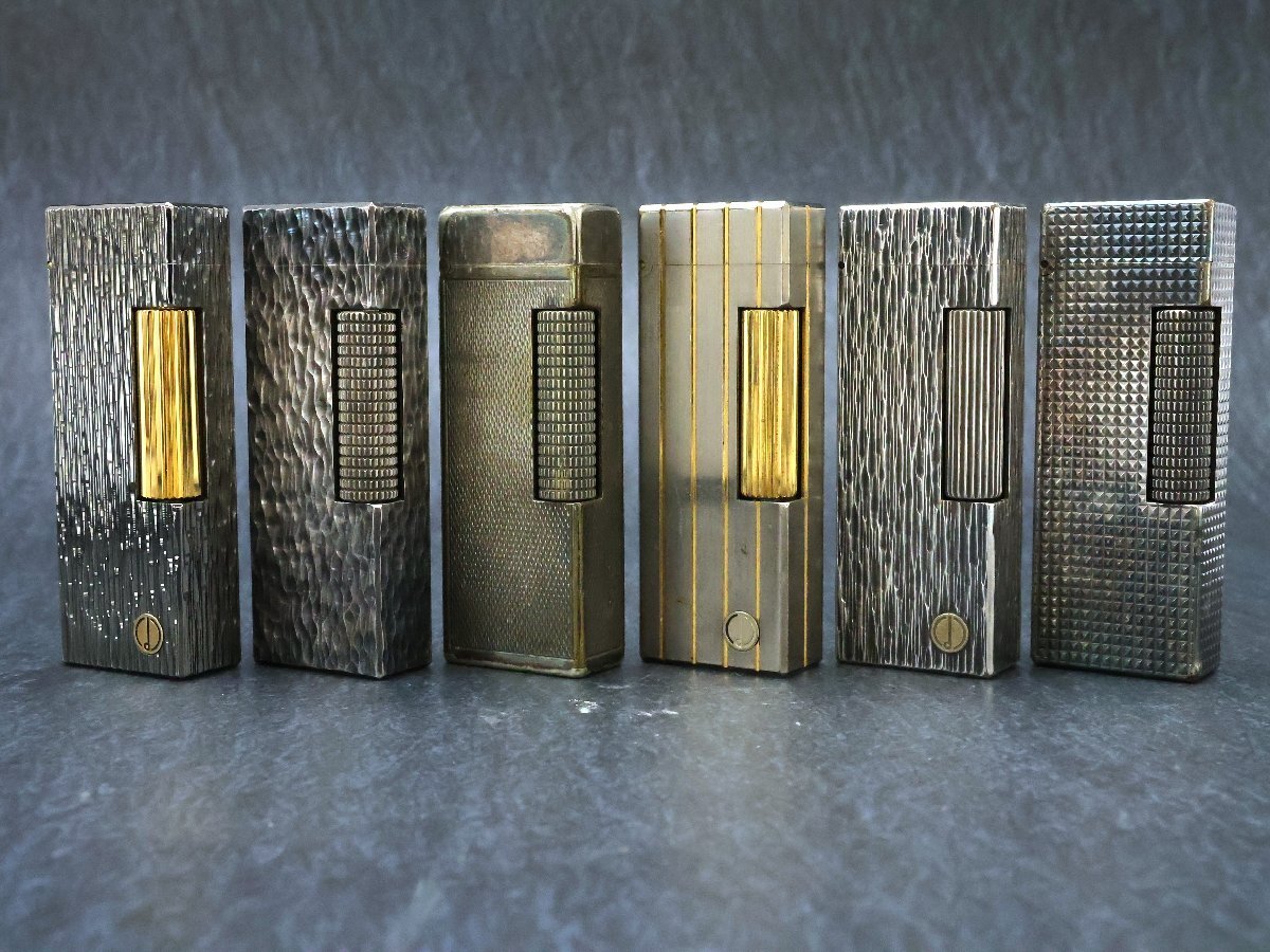 ダンヒル ライター6点 シルバーカラー 反射板無し含む ジャンク品※火花確認済◆おたからや【R-LI04214】拍卖