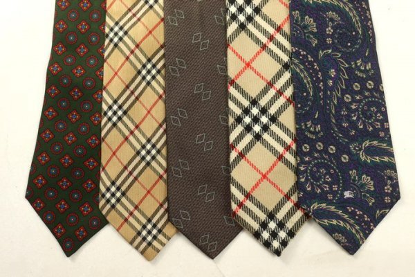 バーバリーズ Burberrys ホースマーク ノバチェック 総柄 ペイズリー メンズ ブランド ネクタイ 5点 セット まとめ売り 大量 卸 ts13913拍卖