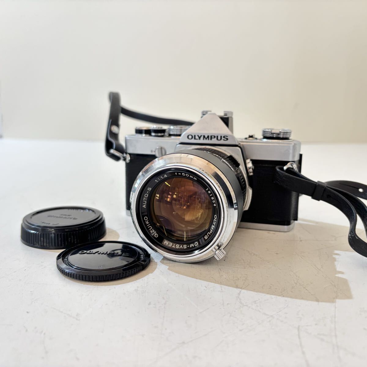 【シャッターOK】OLYMPUS オリンパス OM-1 フィルムカメラ ボディ OM-SYSTEM G.ZUIKO AUTO-S 1:1.4 f=50mm レンズ拍卖