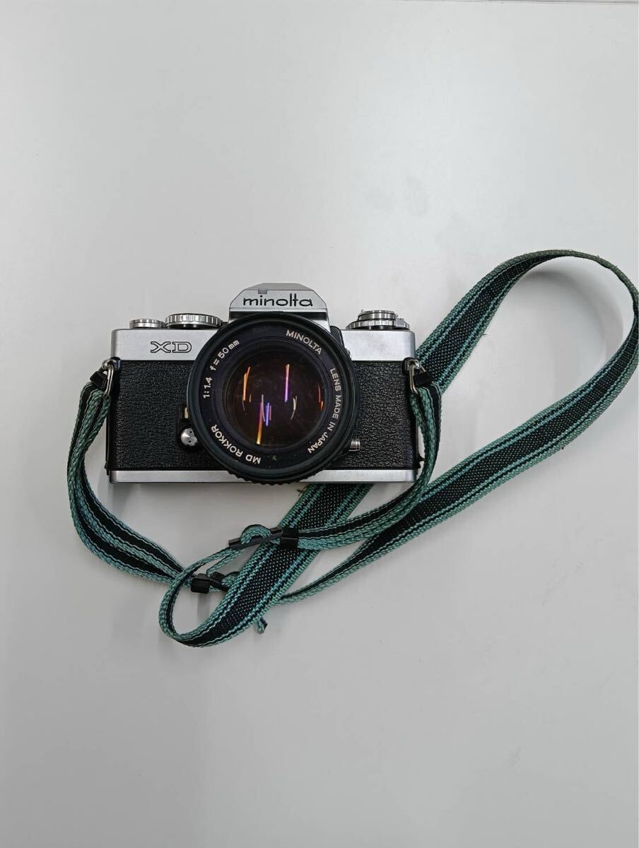 【中古品】Minoltaミノルタ XDフィルムカメラ 一眼レフ MD ROKKOR 50mm f1.4 カメラ 現状品拍卖
