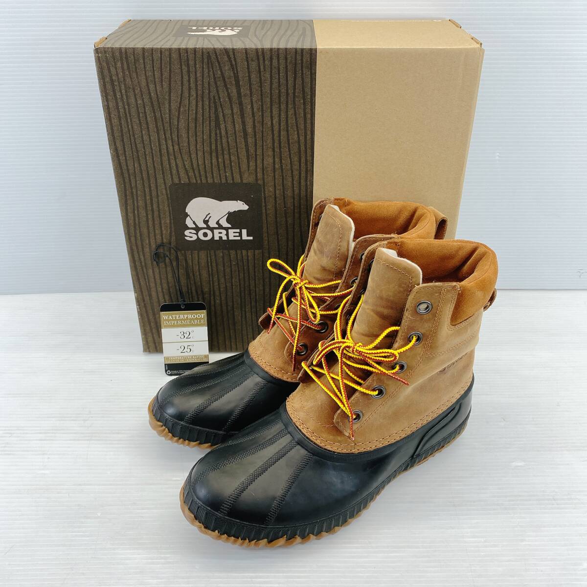 ■ SOREL ソレル シャイアンレースフルグレイン ブーツ NM1704-224 ブラウン/ブラック 28.0㎝ メンズ ■拍卖
