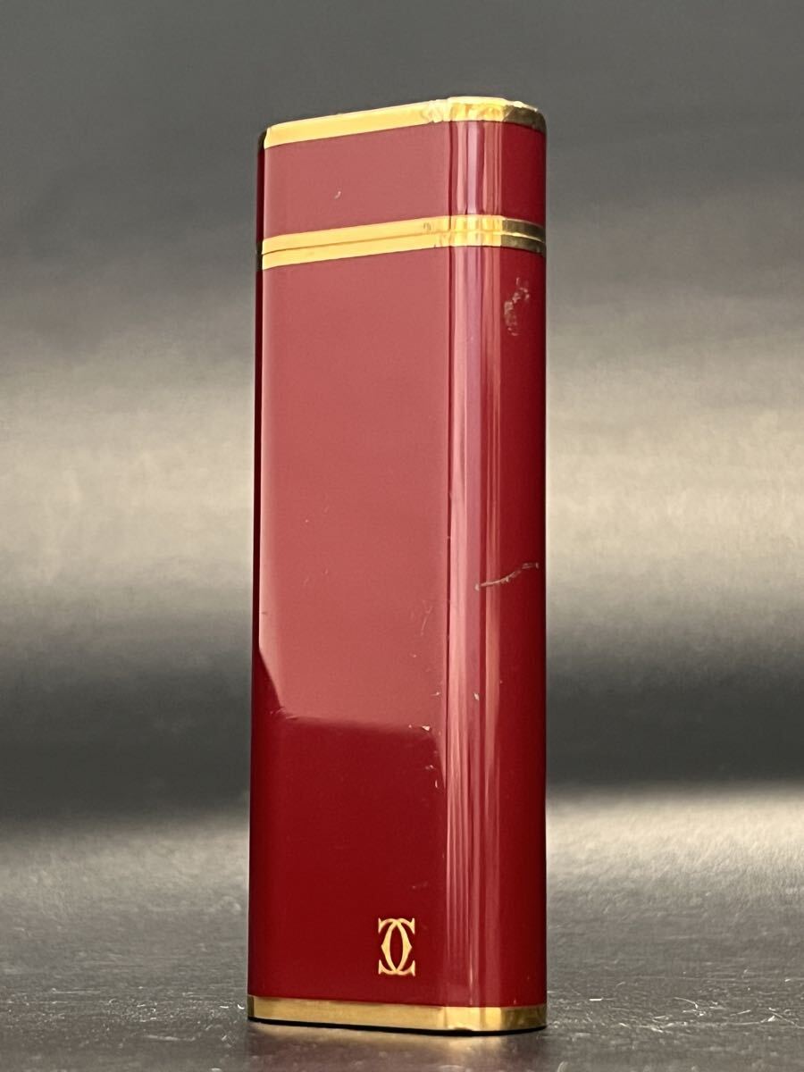 Cartier カルティエ ガスライター オーバル ボルドー ゴールド拍卖