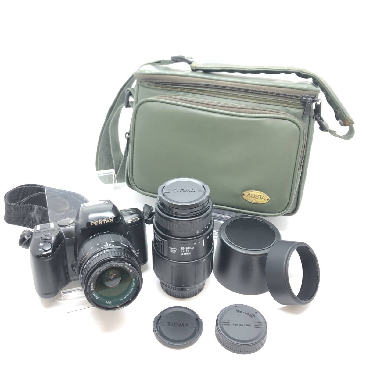 動作未確認 PENTAX Z-50p ペンタックス フィルムカメラ 一眼レフ レンズ付き SIGMA カバン付 カメラ 中古拍卖